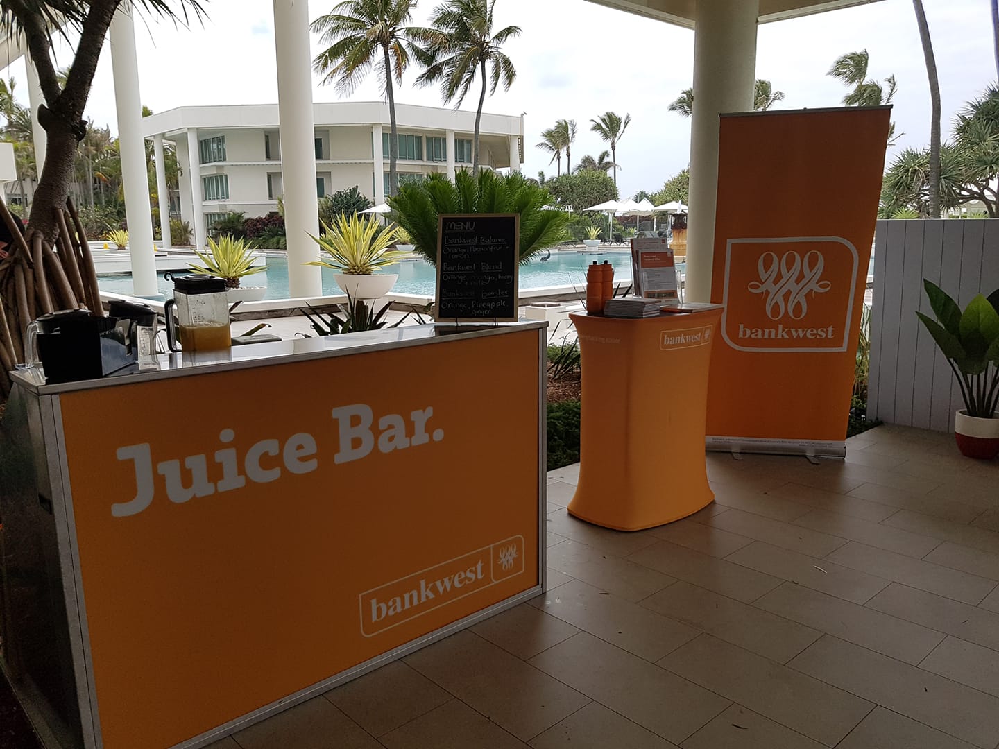 bankwest corporate juice bar hire Gold Coast