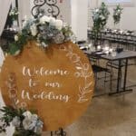 Welcome to our wedding wooden sign